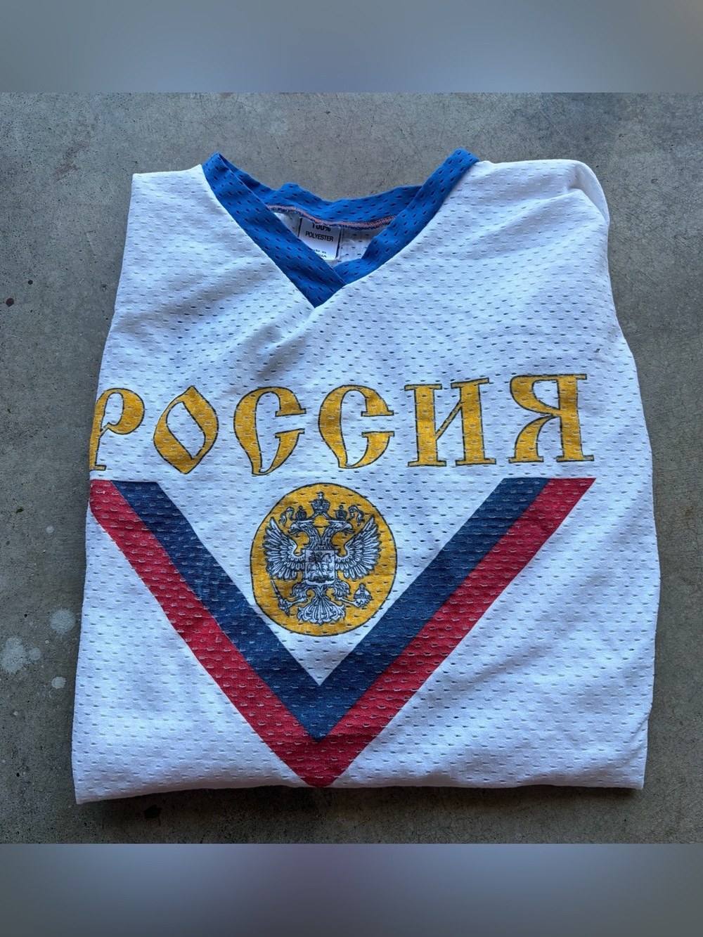 Vintage 90s Sergei Federov OEDOPOB No 8 POSSKA Russia Russian Hockey Jersey
